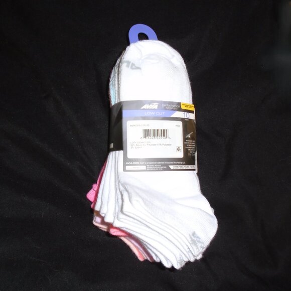 10 pk.  Avia Performance Light Weight Low Cut Socks Mixed Colors - Picture 3 of 3